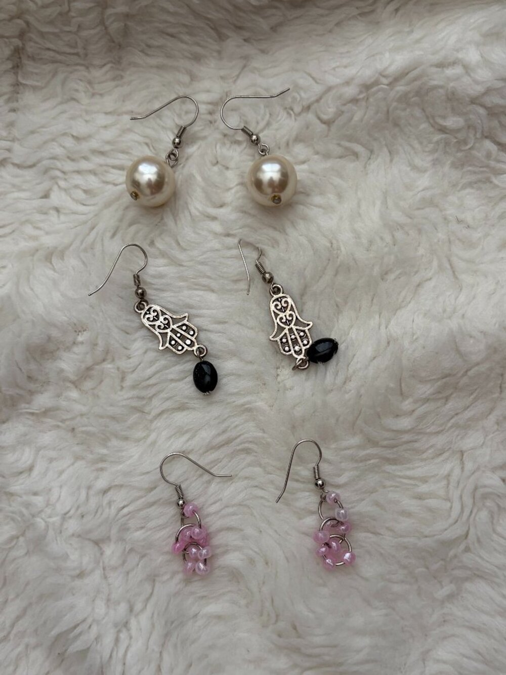 NEW Handmade Dangle Earrings, 3 Pairs